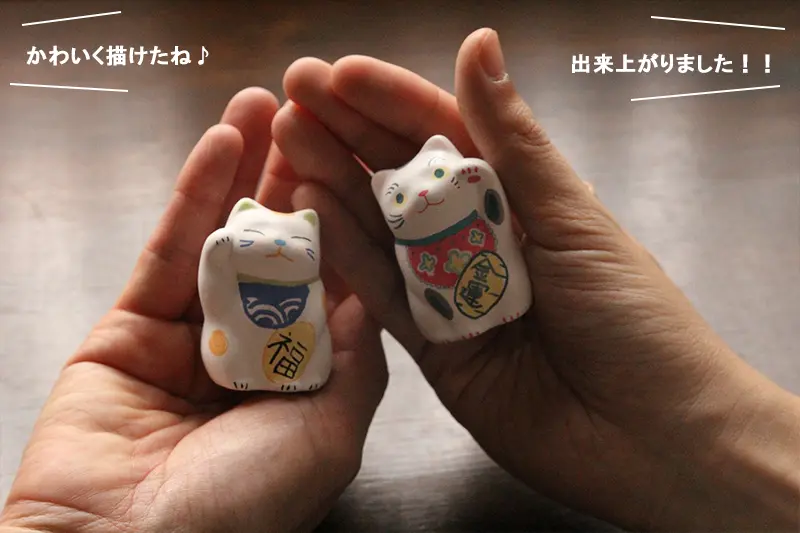 招き猫の絵付け体験が楽しめるカフェ猫衛門