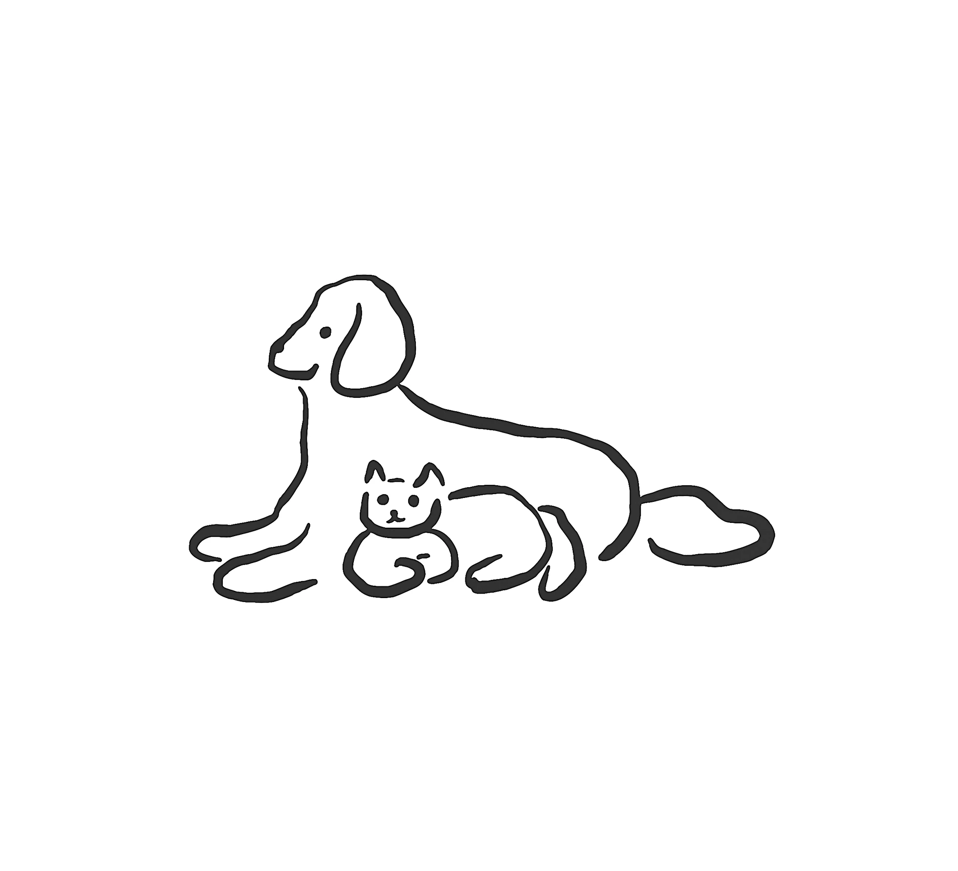 東京の初台・参宮橋・新宿の間にある犬・猫・ペット専門フォトスタジオ「and site」のロゴマーク